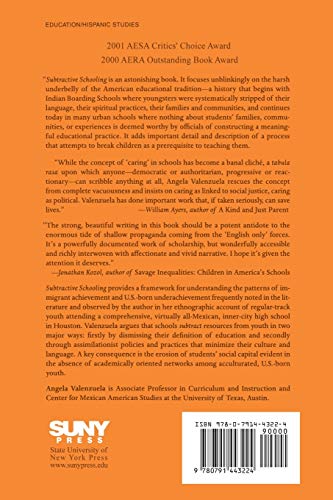 Subtractive Schooling: U.S.-Mexican Youth and the Politics of Caring