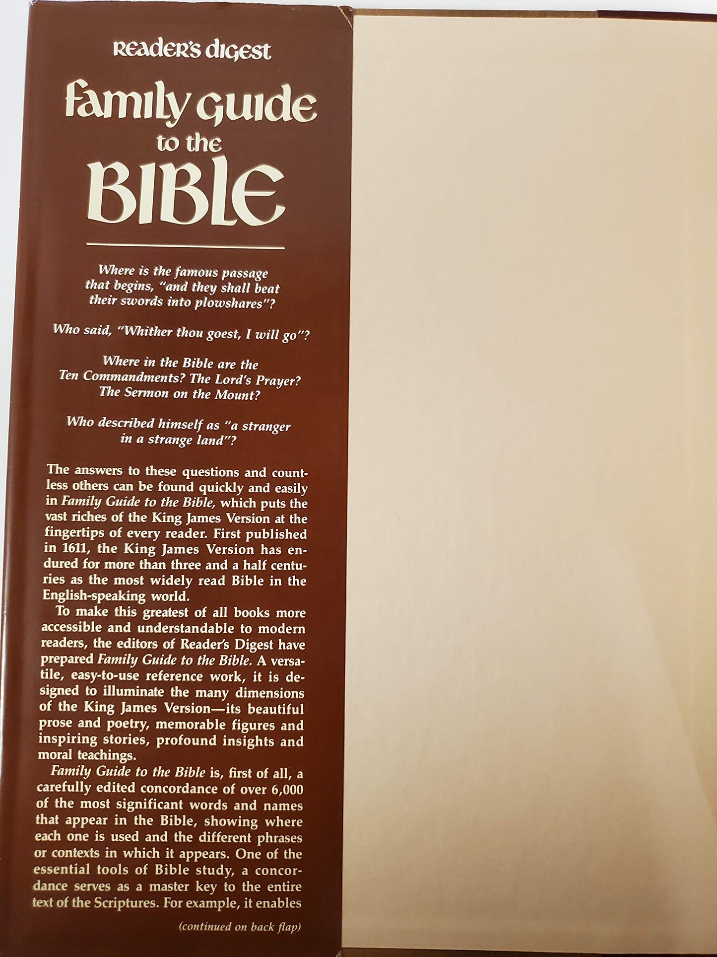 Family Guide to the Bible: A Concordance and Reference Companion to the King James Version